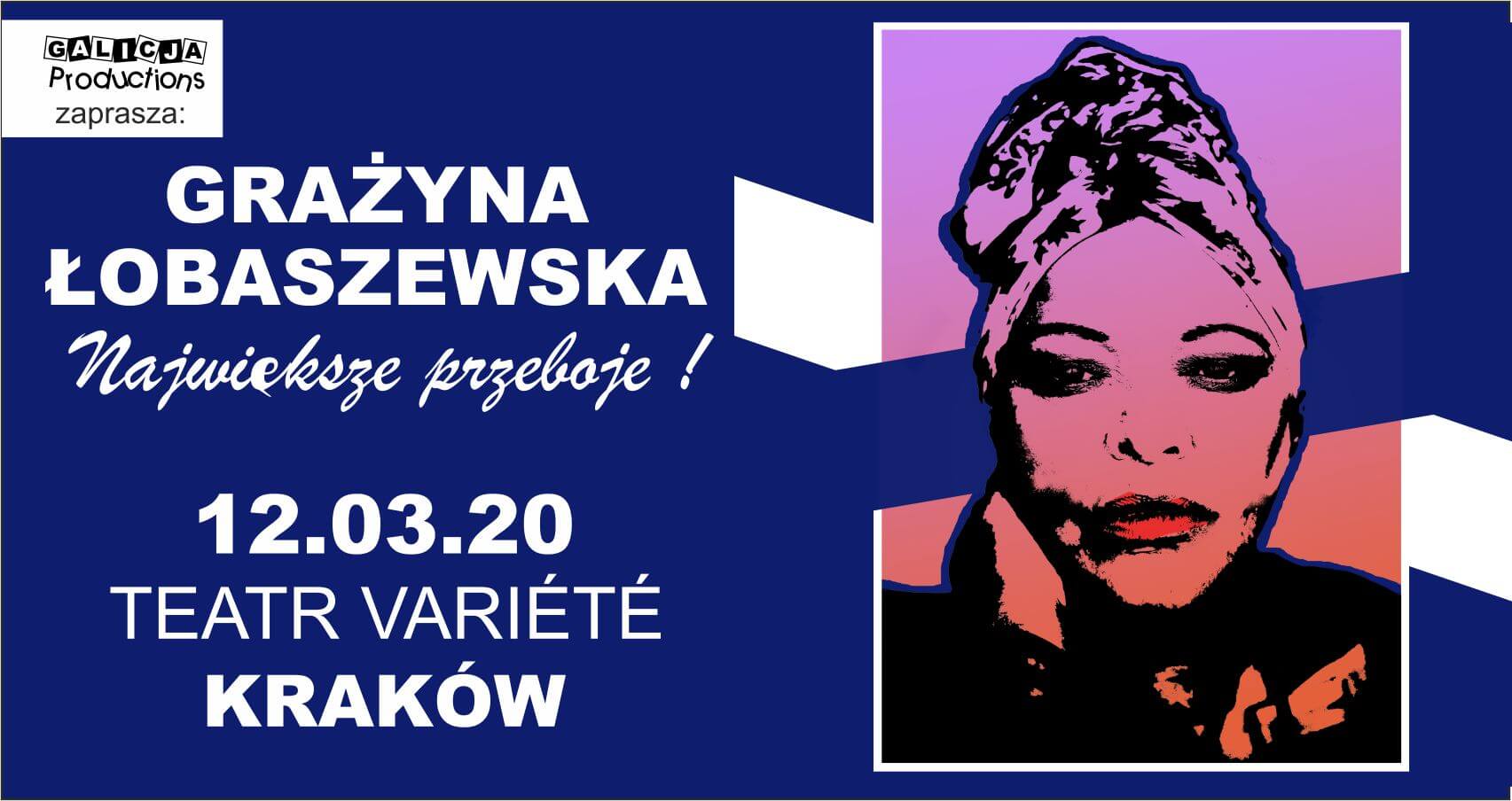 Grażyna Łobaszewska na krakowskim koncercie z największymi przebojami